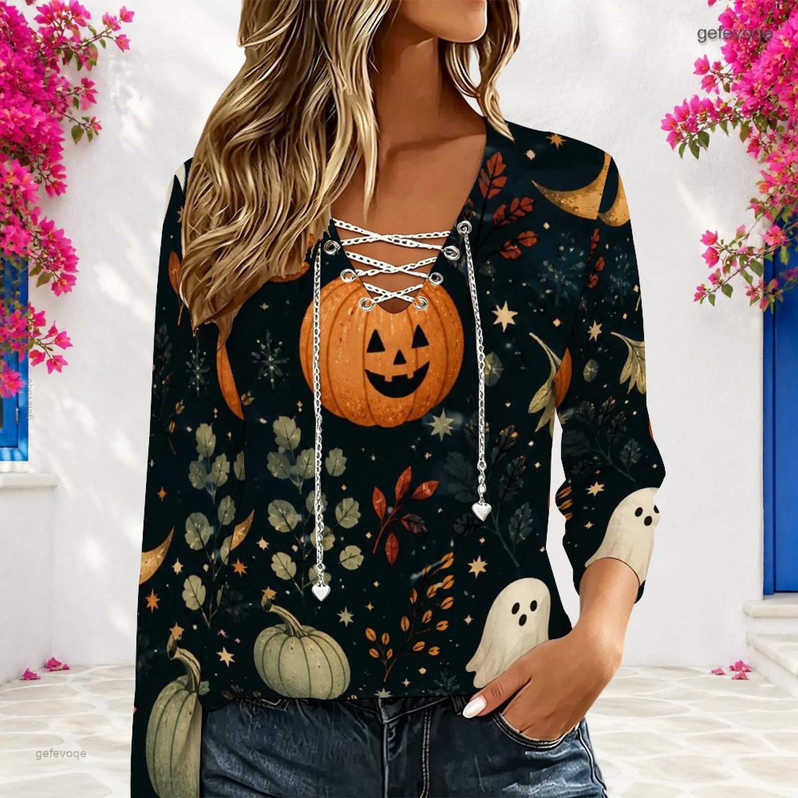 Blouses - Blusa Feminina de Manga Longa com
