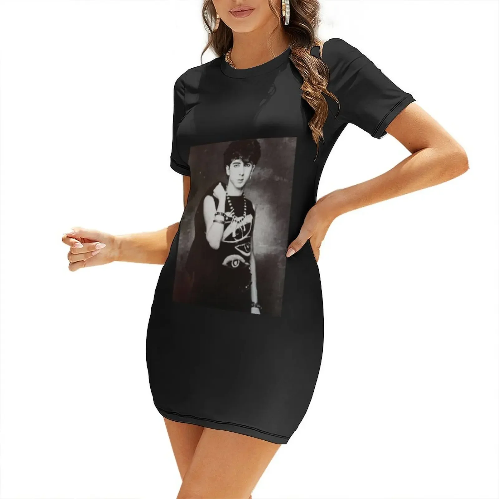 Korean Style A Line Shirt Dress - Camiseta clássica Marc Almond, vestido de