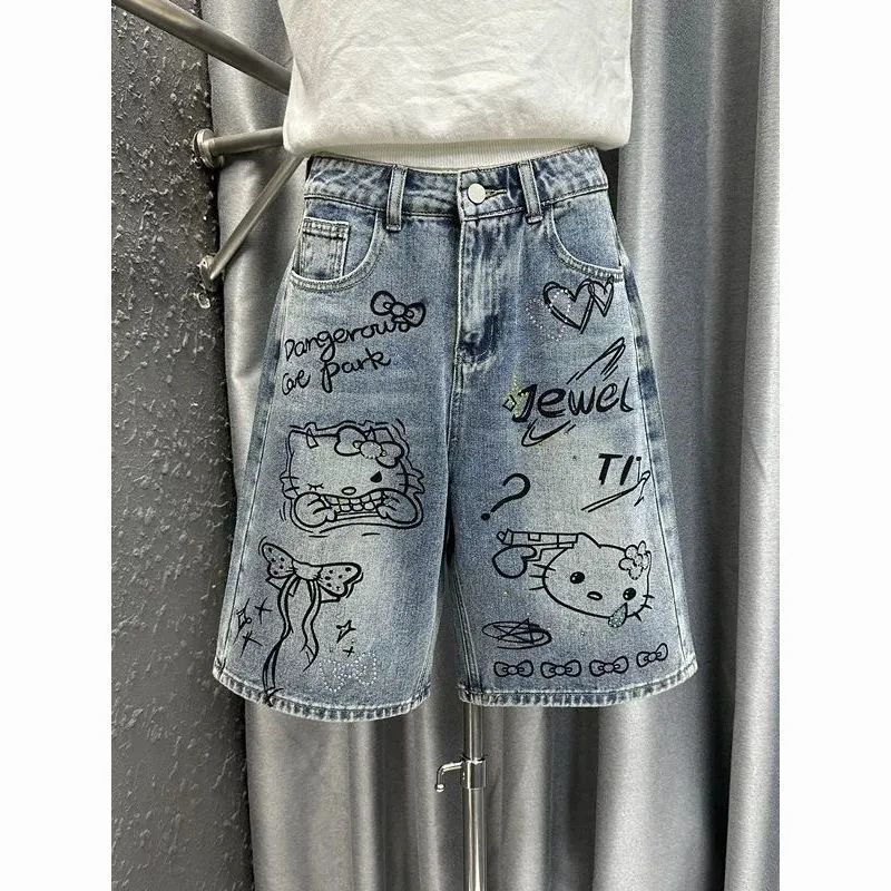 Jeans - Calças Jeans de Cintura Alta Hello