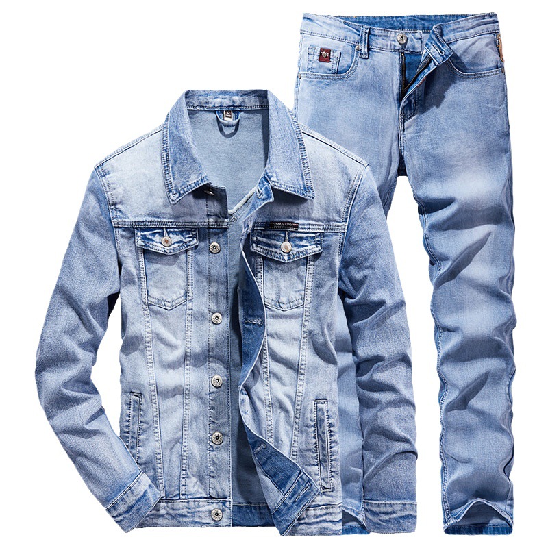 Jeans - Conjunto de Jeans Masculino para Primavera