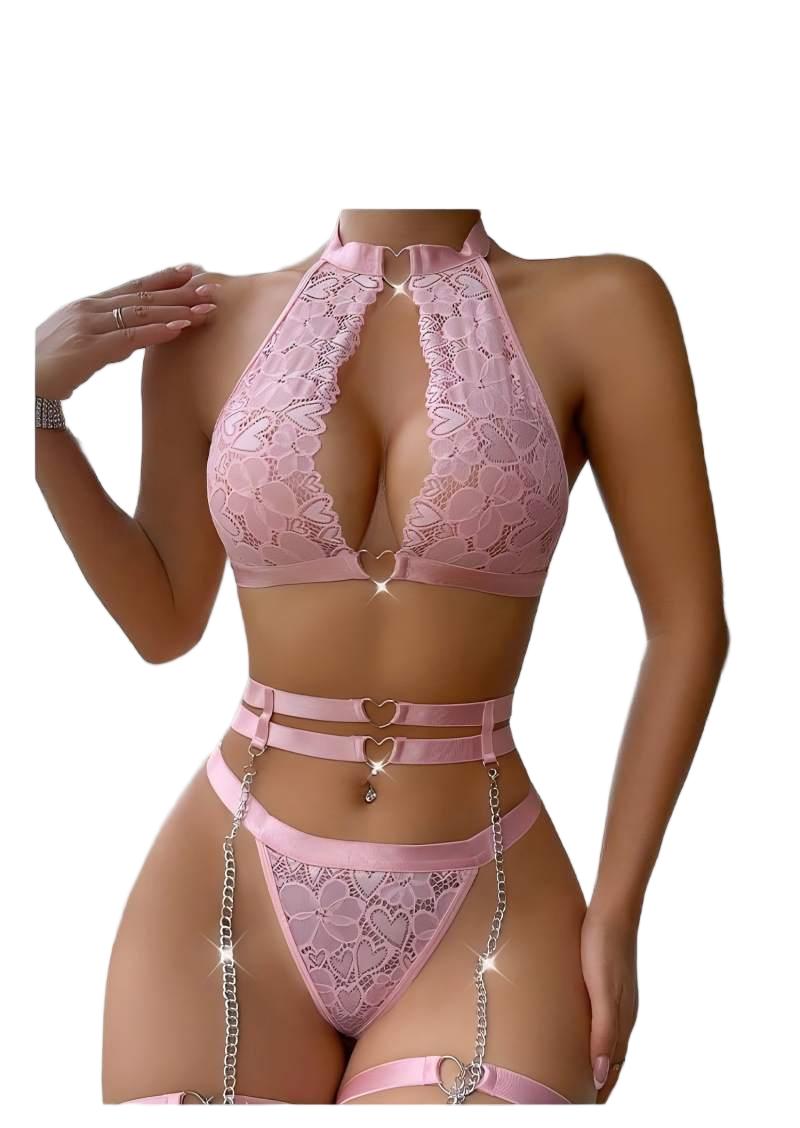 Conjunto de Lingerie Sexy com  - Lingerie avaliação e preço