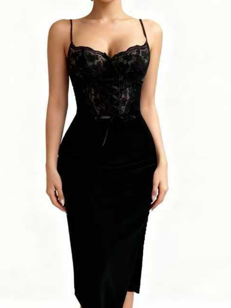 Vestido Midi Bodycon de Noite  - Sexy Mesh Sheer Bodycon Dress avaliação e preço