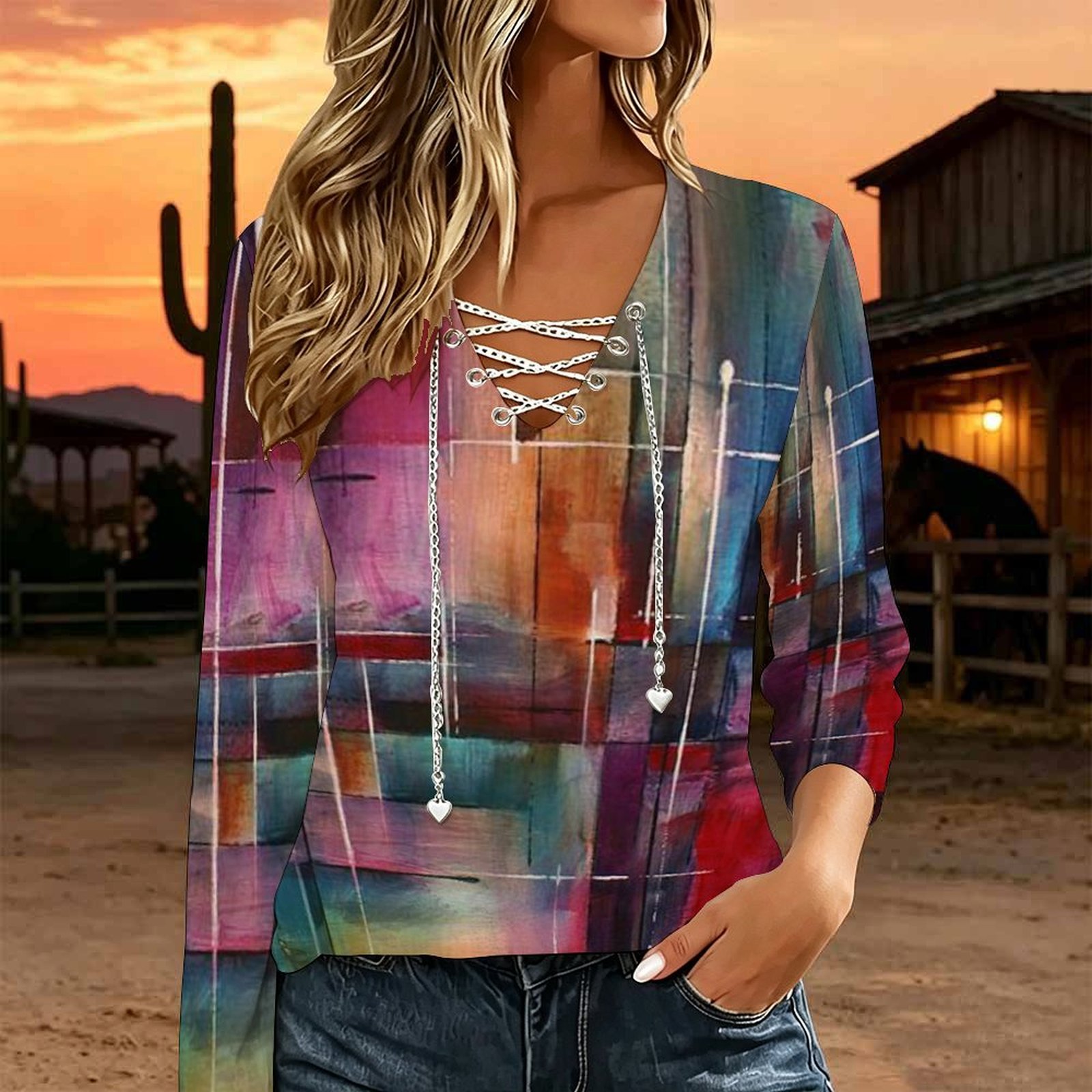Blusa Feminina de Manga Longa  - Blouses avaliação e preço