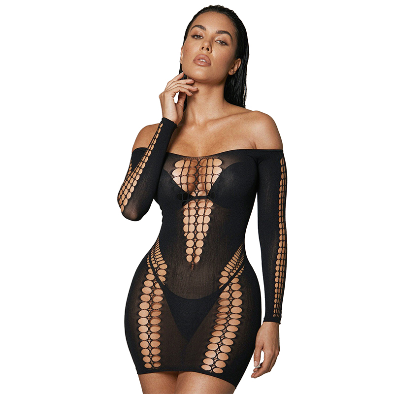 Vestido de Praia Transparente  - Sexy Mesh Sheer Bodycon Dress avaliação e preço