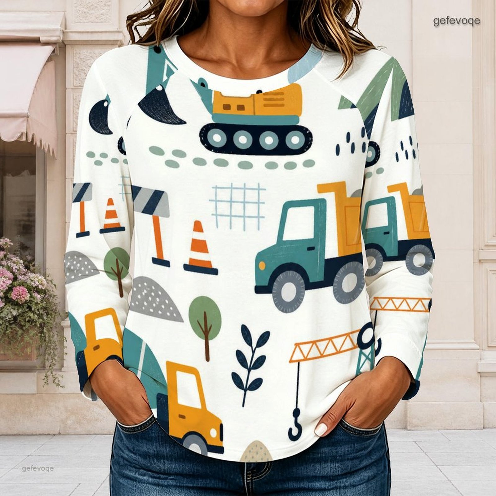 Camiseta Feminina de Manga Lon - Blouses avaliação e preço