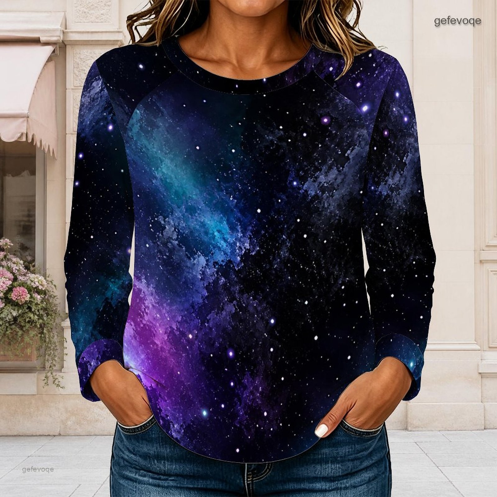 Camiseta Feminina de Manga Lon - Blouses avaliação e preço