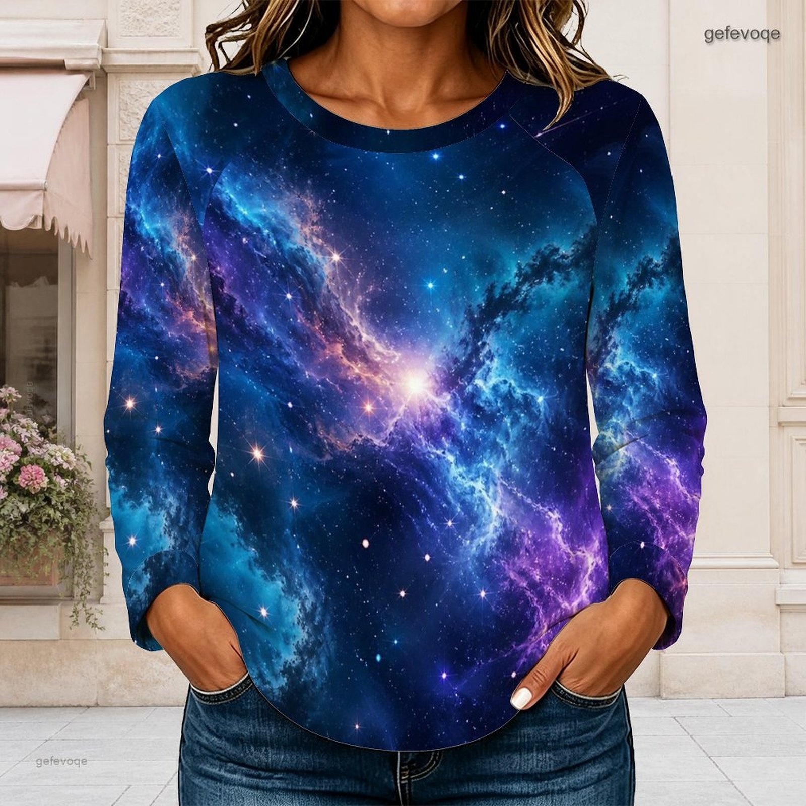 Camiseta Feminina de Manga Lon - Blouses avaliação e preço