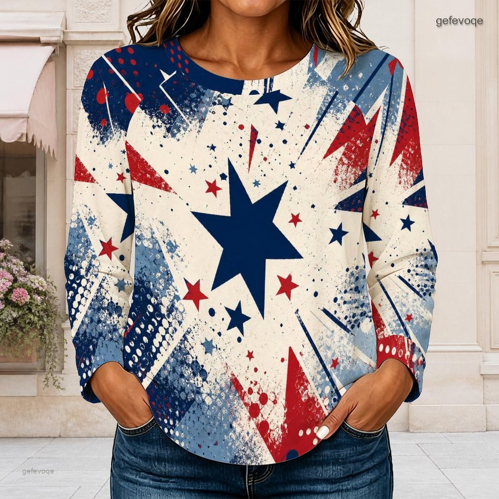 Camiseta Feminina de Manga Lon - Blouses avaliação e preço