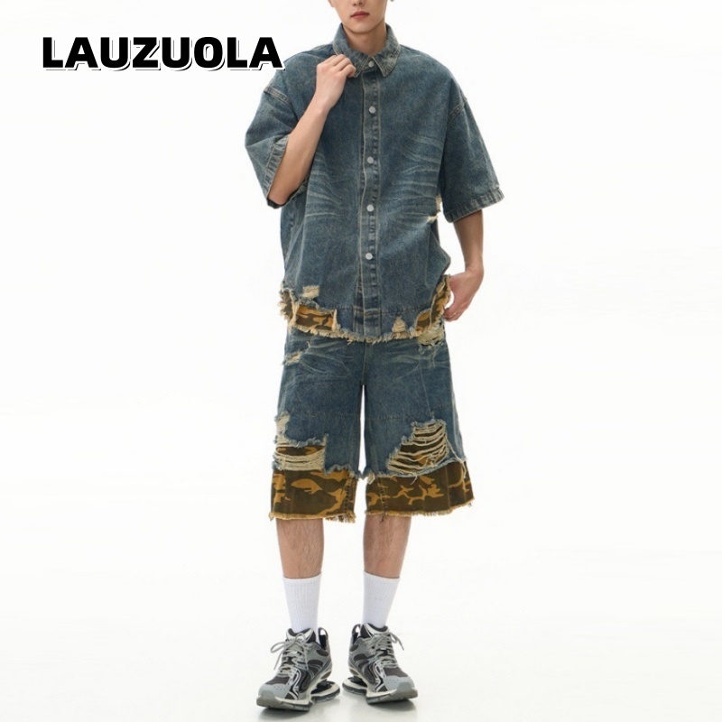 Conjunto Masculino de Camisa d - Jeans avaliação e preço