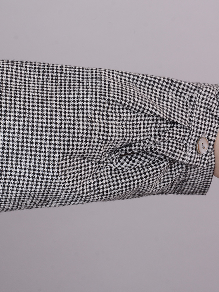Vestido Camisa Xadrez Feminino - Korean Style A Line Shirt Dress avaliação e preço