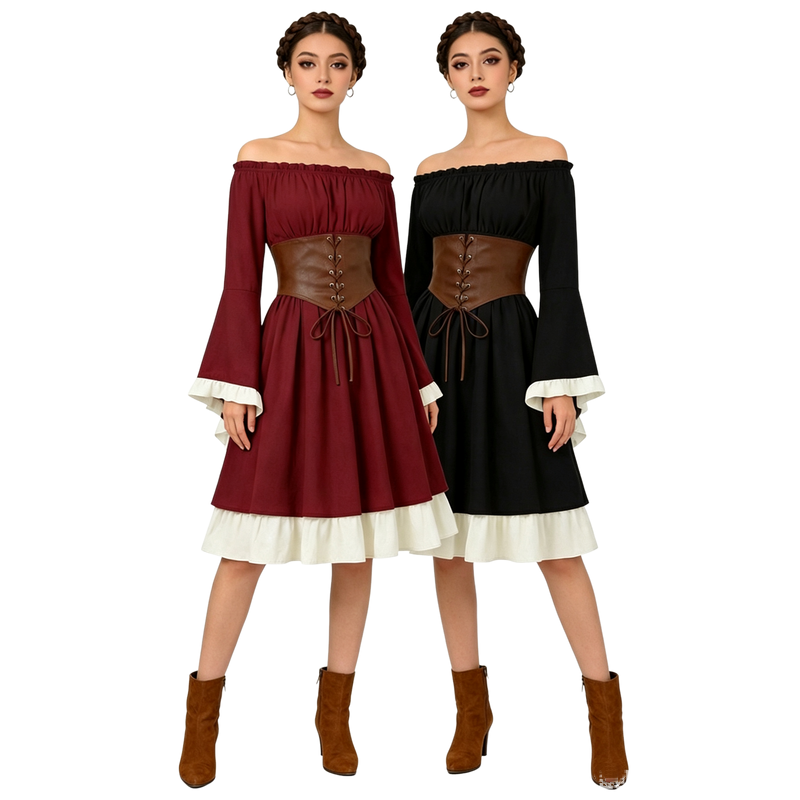 Vestido Midi Medieval Renascen - Dresses avaliação e preço