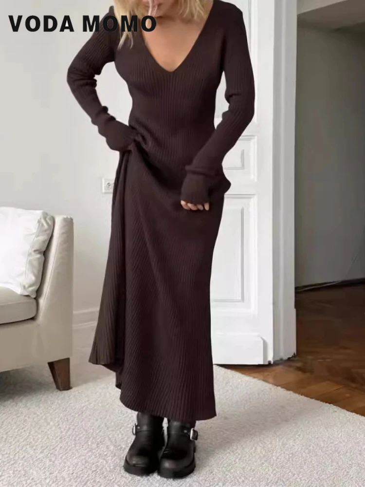Mangas compridas versátil body - Bodycon Long Sleeve Ribbed Dress avaliação e preço