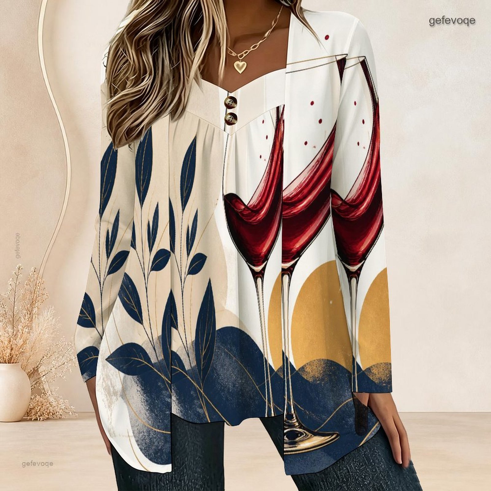 Blusa Feminina Falsa de Duas P - Blouses avaliação e preço