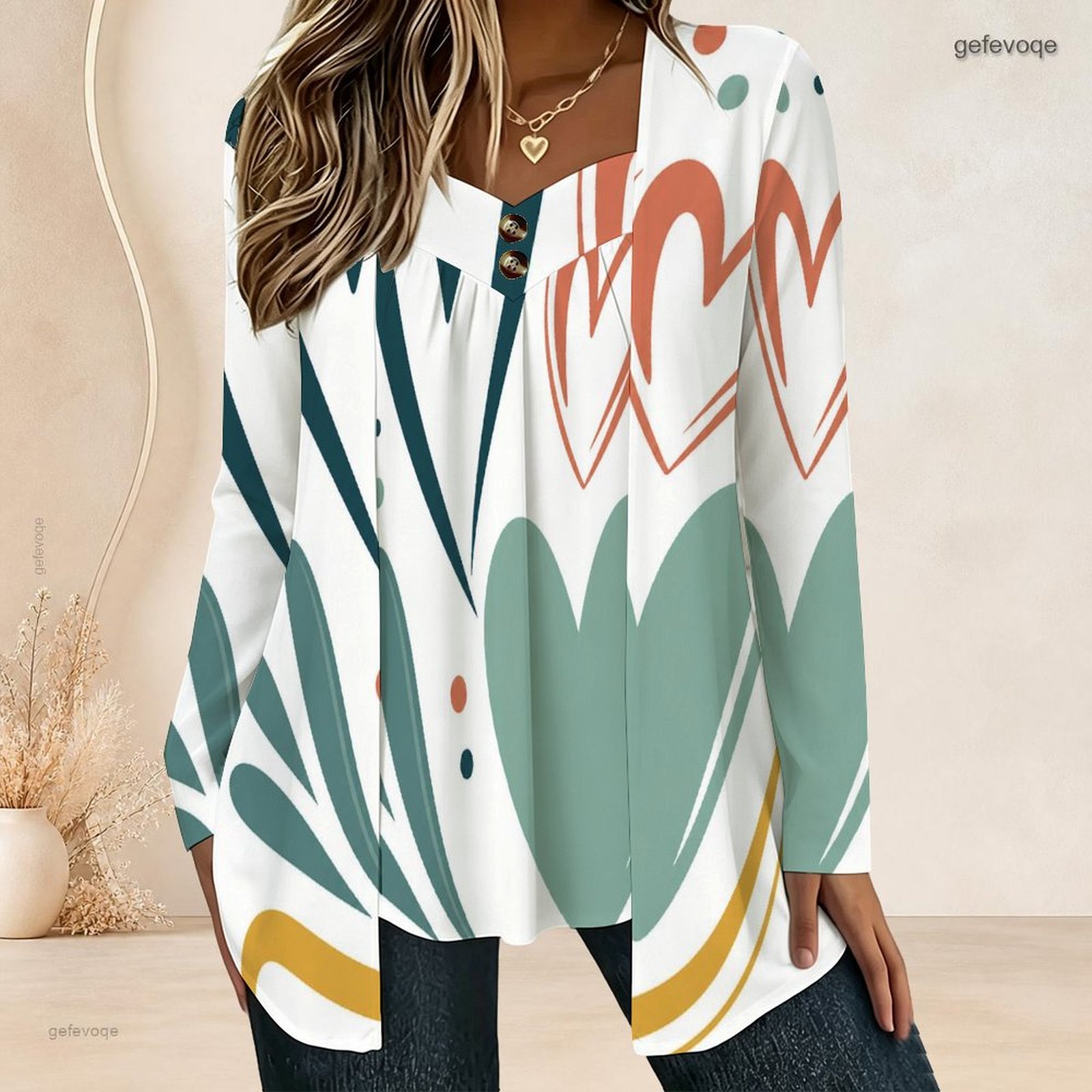 Blusa Feminina Falsa de Duas P - Blouses avaliação e preço