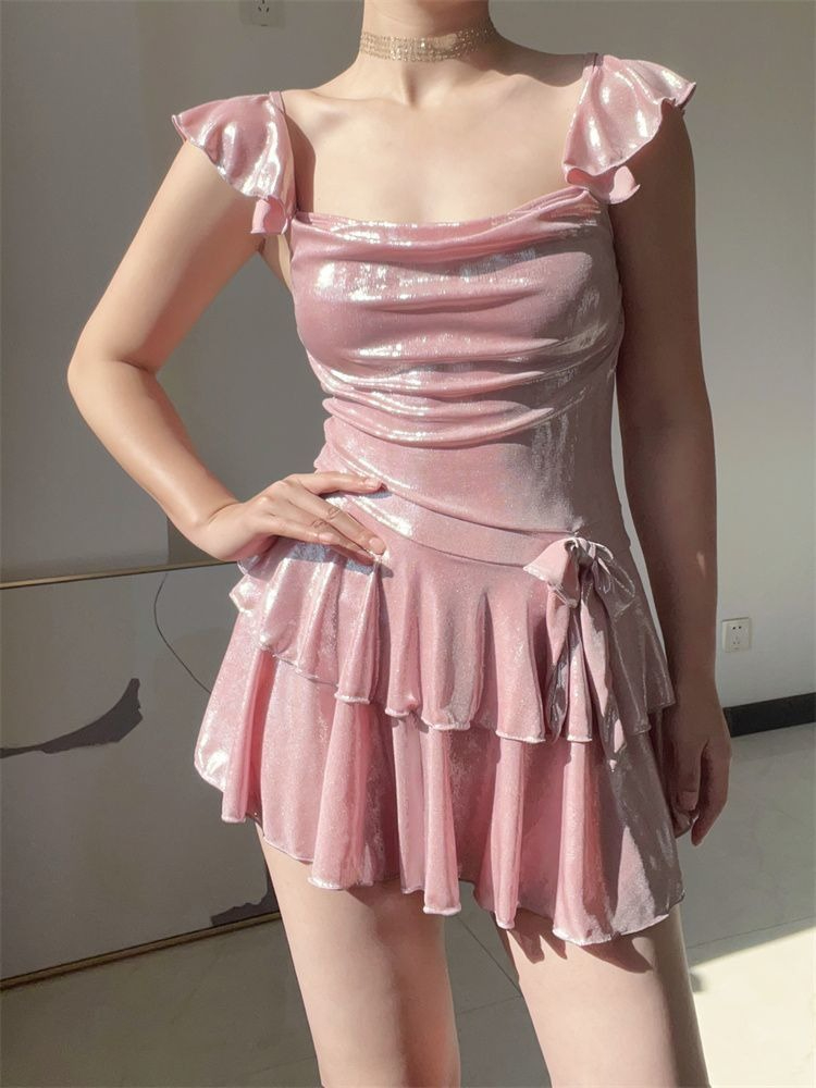 Maiô Rosa Brilhante Feminino c - Tops avaliação e preço